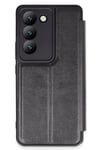 Mey İthalat®  Vivo V30 Lite 4G Kılıf Flip Cover - Siyah