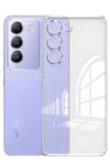 Mey İthalat®  Vivo V30 Lite 4G Kılıf Lüx Şeffaf Silikon