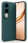 Mey İthalat®  Vivo V50 Lite 4G Auto Focus Karbon Kapak - Koyu Yeşil