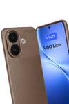 Mey İthalat®  Vivo V60 Lite Auto Focus Karbon Kapak - Kahverengi