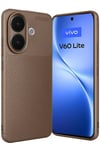 Mey İthalat®  Vivo V60 Lite Auto Focus Karbon Kapak - Kahverengi