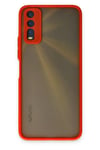 Mey İthalat®  Vivo Y11S Kılıf Montreal Silikon Kapak - Kırmızı