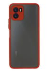 Mey İthalat®  Vivo Y15S Kılıf Montreal Silikon Kapak - Kırmızı