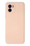 Mey İthalat®  Vivo Y15S Kılıf Nano içi Kadife Silikon - Pudra