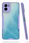 Mey İthalat®  Vivo Y15S Kılıf Platin Silikon - Lila