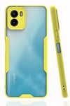 Mey İthalat®  Vivo Y15S Kılıf Platin Silikon - Sarı