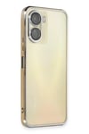 Mey İthalat®  Vivo Y16 Kılıf  Lensli Silikon - Gold