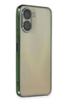 Mey İthalat®  Vivo Y16 Kılıf  Lensli Silikon - Yeşil