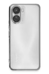 Mey İthalat®  Vivo Y16 Kılıf  Lensli Silikon - Gümüş