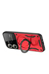 Mey İthalat®  Vivo Y16 Kılıf Joy Lens Standlı Kapak - Kırmızı
