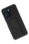 Mey İthalat®  Vivo Y16 Kılıf Mega Standlı Silikon - Siyah
