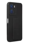 Mey İthalat®  Vivo Y16 Kılıf Mega Standlı Silikon - Siyah