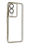 Mey İthalat®  Vivo Y17S Kılıf  Lensli Silikon - Gold