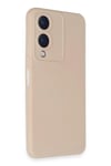 Mey İthalat®  Vivo Y17S Kılıf Nano içi Kadife Silikon - Pudra