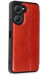 Mey İthalat®  Vivo Y18 Kılıf Flip Cover - Kırmızı