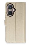 Mey İthalat®  Vivo Y27 Kılıf Trend S Plus Kapaklı Kılıf - Gold