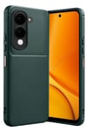 Mey İthalat®  Vivo Y29S Auto Focus Karbon Kapak - Koyu Yeşil