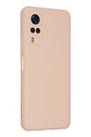 Mey İthalat®  Vivo Y53S Kılıf Nano içi Kadife Silikon - Pudra
