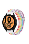 Mey İthalat®  Watch 20mm KR410 Kumaş Kordon - Gökkuşağı