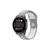 Mey İthalat®  Watch 20mm Spor Delikli Kordon - Gri-Beyaz