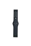 Mey İthalat®  Watch 20mm Spor Delikli Kordon - Siyah-Gri
