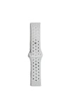 Mey İthalat®  Watch 20mm Spor Delikli Kordon - Gri-Beyaz