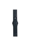 Mey İthalat®  Watch 20mm Spor Delikli Kordon - Siyah-Füme
