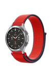 Mey İthalat®  Watch 22mm Hasırlı Cırtcırtlı Kordon - Kırmızı