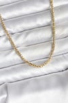 Mey İthalat® 14K Gold Renk Kaplama Boru Zincir Model CM Kadın Kolye