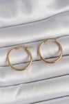 Mey İthalat® 316 Çelik Gold Renk 22mm Kadın Halka Model Kadın Küpe
