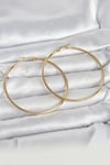 Mey İthalat® 316L Çelik Gold Renk 60 mm Halka Kadın Küpe