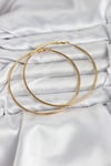 Mey İthalat® 316L Çelik Gold Renk 75 mm Halka Küpe