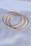 Mey İthalat® 316L Çelik Gold Renk Ajda Model Kadın 65 mm Bilezik