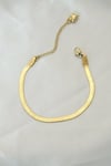Mey İthalat® 316L Çelik Gold Renk İtalyan Zincirli Bileklik