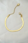 Mey İthalat® 316L Çelik Gold Renk İtalyan Zincirli Bileklik
