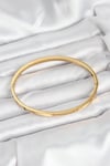 Mey İthalat® 316L Çelik Gold Renk Zirkon Taşlı 65 mm İnce Kadın Kelepçe Bileklik