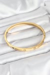 Mey İthalat® 316L Çelik Gold Renk Zirkon Taşlı 65 mm Kadın Kelepçe Bileklik
