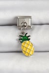 Mey İthalat® 316L Çelik Gümüş Renk Ananas Model Nomination Charm