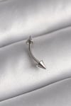 Mey İthalat® 316L Çelik Gümüş Renk Çivi Model Piercing
