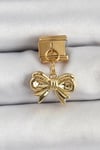 Mey İthalat® 316L Çelik Sallantılı Fiyonk Model Gold Renk Nomination Charm