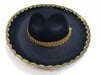 Mey İthalat® Altın Renk Şeritli Meksika Mariachi Latin Şapkası 55 cm Çocuk