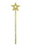 Mey İthalat® Altın Renk Yıldız Peri Asası Peri Değneği 34 cm 1 Adet