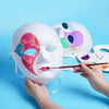 Mey İthalat® Beyaz Renk Boyanabilir Anonim Tam Yüz Cosplay Maske 24x18 cm