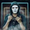 Mey İthalat® Beyaz Renk Hip Hop Anonim Jabbawockeez Dans Maskesi 18x19 cm