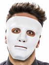 Mey İthalat® Beyaz Renk Hip Hop Anonim Jabbawockeez Dans Maskesi 18x19 cm