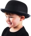 Mey İthalat® Charlie Chaplin Stil Çocuk Şapkası – Siyah Melon Parti Şapkası