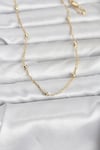 Mey İthalat® CM 14K Gold Renk Burgu ve Top Zincirli Model 60 cm Kadın Kolye