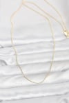 Mey İthalat® CM 14K Gold Renk İnce Top Zincirli 60 cm Kadın Kolye