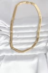 Mey İthalat® CM 14K Gold Renk Kalın Yassı Yılan Zincir Model 45 cm Kadın Kolye
