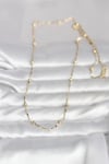Mey İthalat® CM 14K Gold Renk Kesme Çubuk Zincir Topçuklu Model 60 cm Kadın Kolye